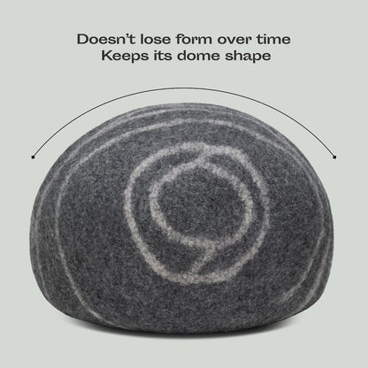 Cat Cave - Merino Wool Bed for Indoor Cats (Dark Gray, Medium)